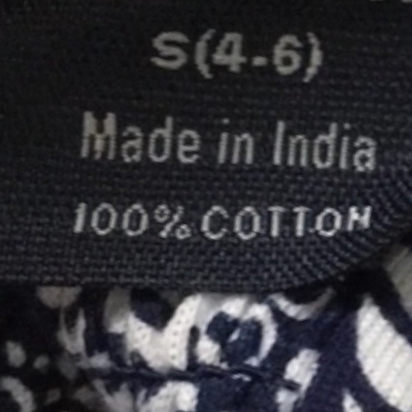 Navy & white cotton dress - Picture 7 of 7